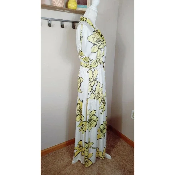 Anthropologie Hutch Saskia Floral Button Down Tiered Maxi Dress $198 Small - Picture 5 of 12